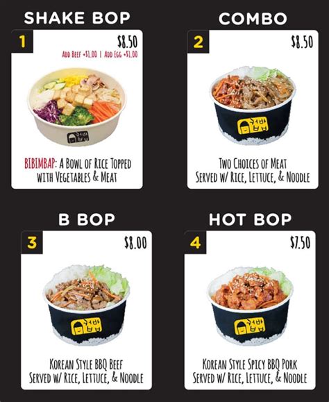 cupbop menu prices